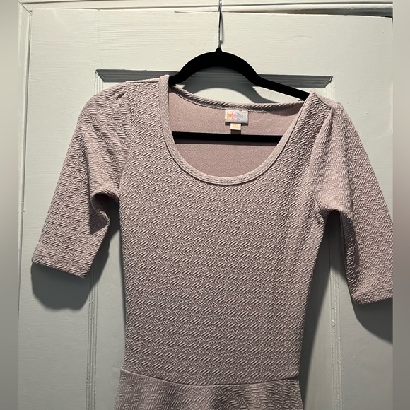 Gray Lularoe Nicole dress - Picture 4 of 5